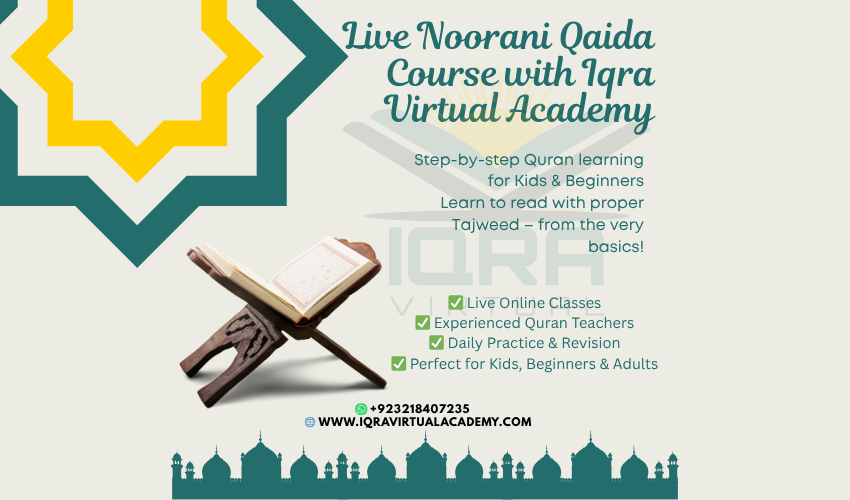 Iqra Virtual 850&500 Noorani Qaida Basic Arabic Latters Course